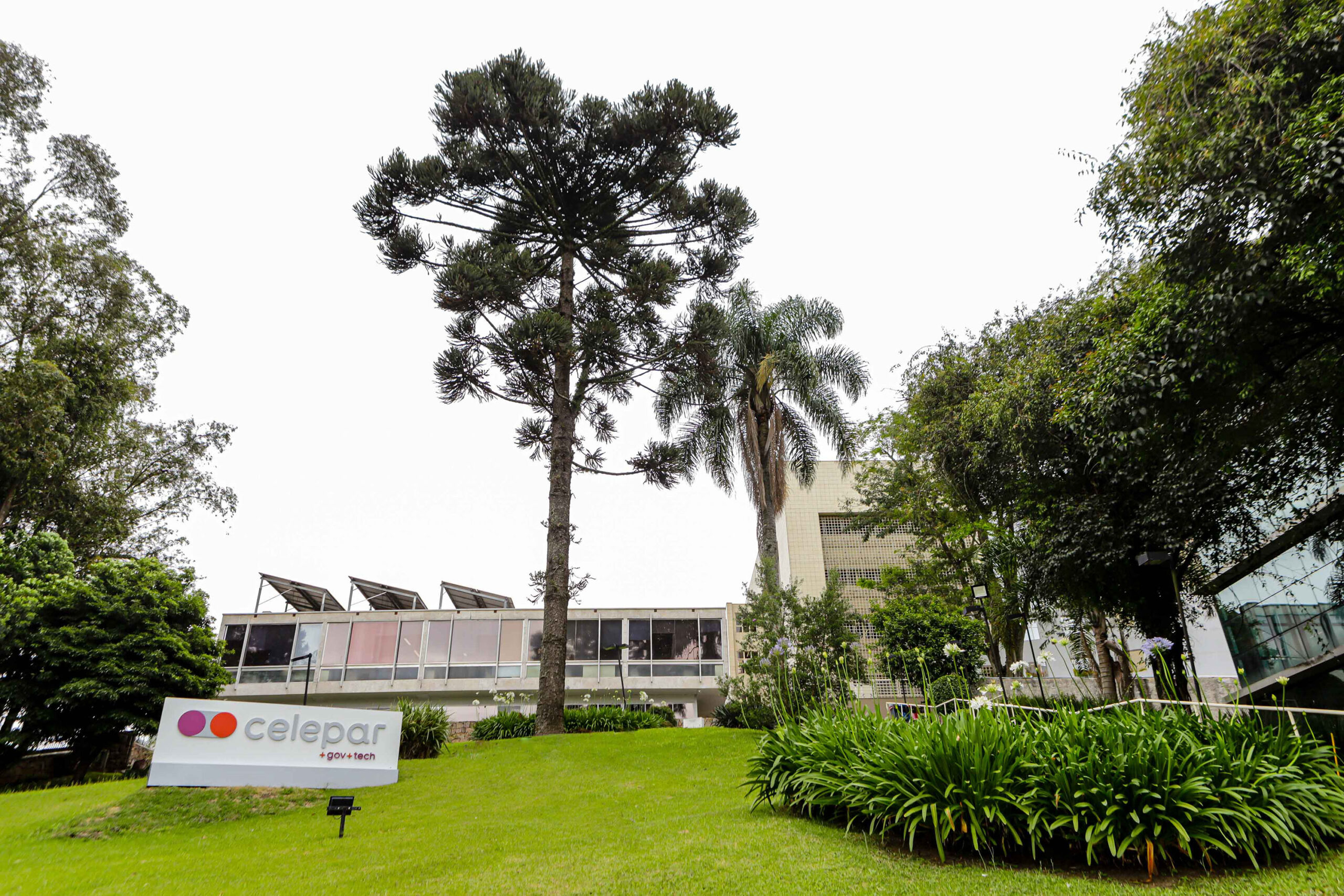 Curitiba, 28 de outubro de 2024 - Área externa da Celepar - Tecnologia da Informação e Comunicação do Paraná.