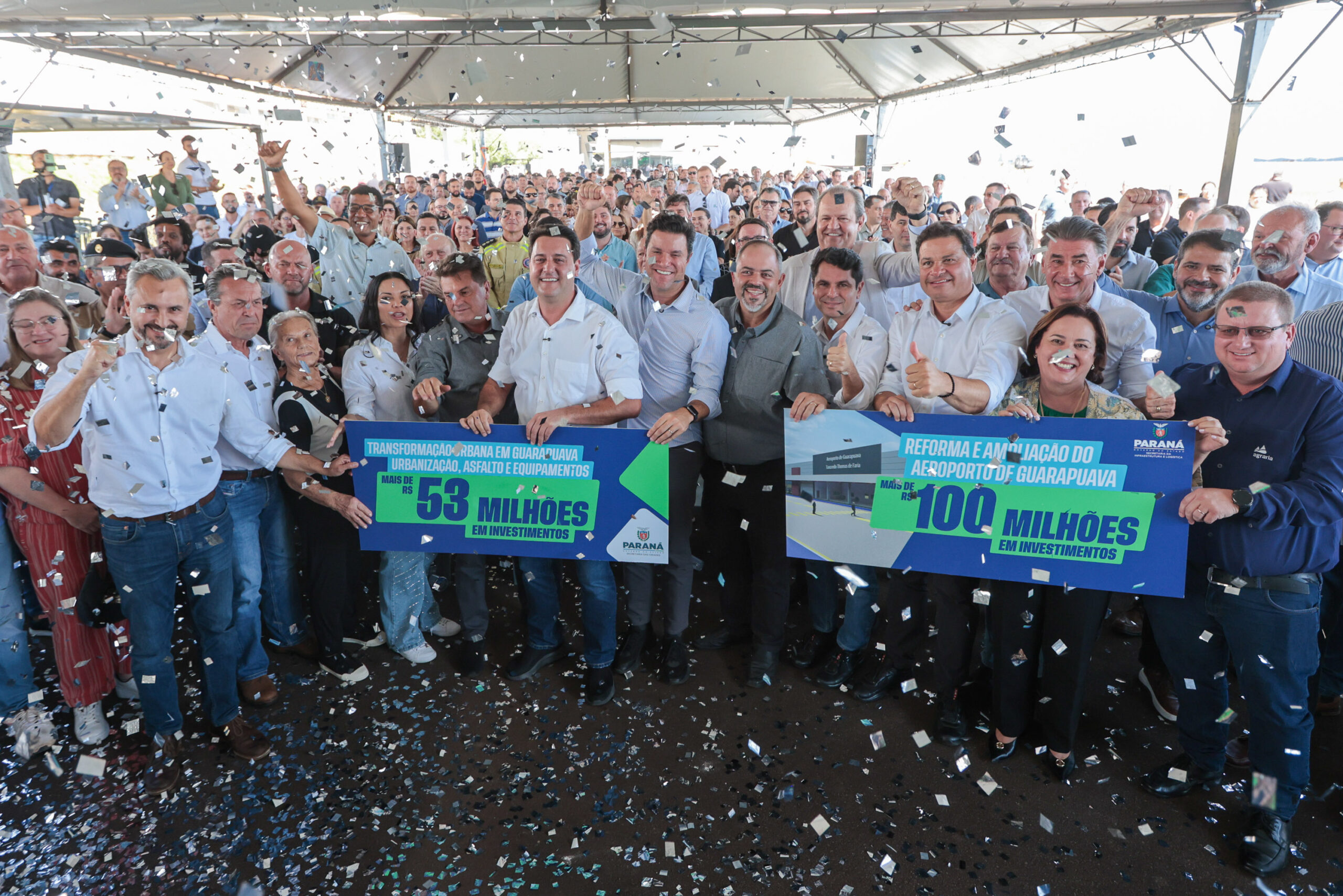 O governador Carlos Massa Ratinho Junior participa nesta sexta-feira (20), anúncio de mais de R$ 100 milhões para a ampliação do Aeroporto de Guarapuava.